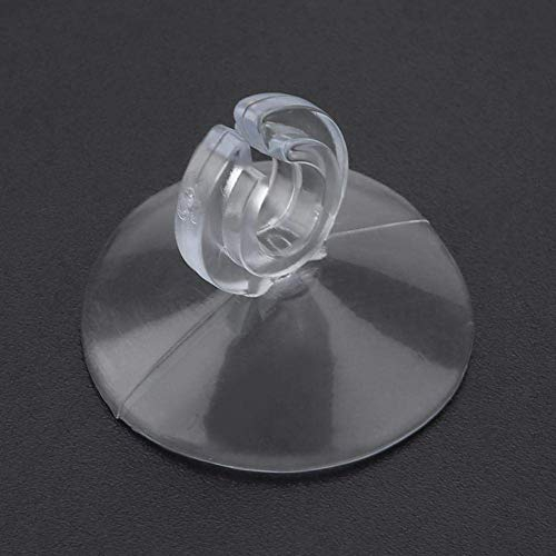 Pssopp 50 Stücke Aquarium Saugnapf Halter Aquarium Saugnapf Clips Aquarium Saugnapf mit Schlauchhalterung für Wasserrohr Heizstäbe Glas Luftröhrenschlauch Luftschlauch bis 6mm