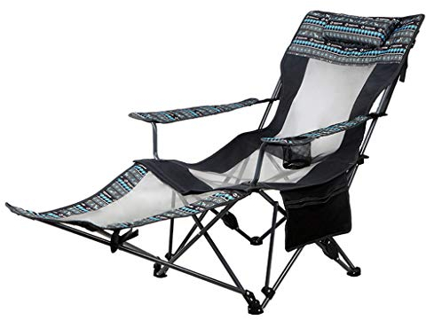 N / A Liegestuhl CampingstuhKlappstuhl, Abnehmbarer Regiestuhl mit Beinstütze, Bequemes Campingbett, Verstellbare Sonnenliegen, für Strand mit StrandterrasseSchaukelstuhl(Color:style1)