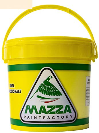 MAZZA Pittura per Interni Lavabile Acrilica Lt 14 Per Muri Interni Ed Esterni Bianca e Colorata Colorificio (Guscio D'Uovo2 Mz1155)