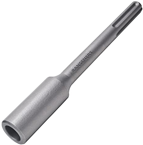 RANSENERS SDS-Max Professional Erdnageleintreiber zum Einstecken von Tiefenerder, 250 x Ø 32 mm, Innen Ø 20 mm