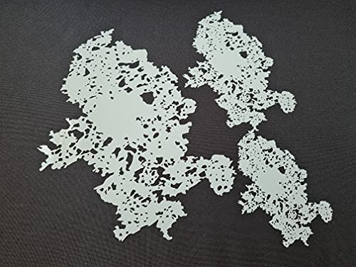 StencilsShop FX Texture Set of 3 Sizes Stencils Organic Pattern Airbrushing Reusable Freehand Reusable Durable Mylar Paint Mask Different Size Pattern Template for Airbrush Paint