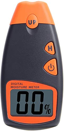 Alta risoluzione 1% LCD Digital Legno Digital Misuratore di umidità varietà Lignocellulosic Materiali Tester di umidità Gamma igrometro5% ~ 40%
