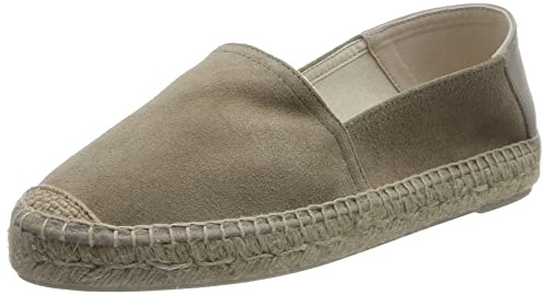 Geox D LAMPEDUSA - Sandalo Espadrillas con Zeppa, LT Taupe,