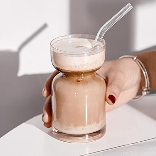 MOOCO MORNING Joli sablier pour café, vin, bière, lait, eau, thé coréen, verre nordique transparent, cadeau d'anniversaire