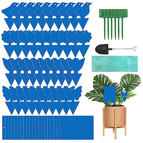 Bighan Blautafeln Gegen Thripse 60 Stück, Blautafeln für die Zimmerpflanzen Schädlingsbekämpfung