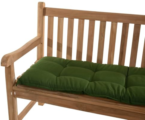 Sun Garden Auflage Gartenbank Naxos 138 cm 50318-201 grün 140x49x6 cm