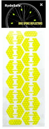 Bike Spoke Reflector Kit - Chevron - Fluorescent Yellow