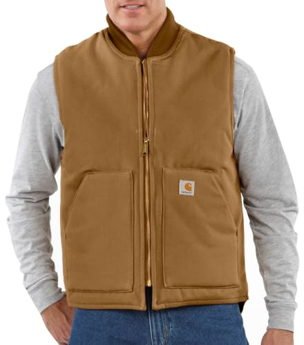 Carhartt V01 INSULATED RIB COLLAR VEST, Gilet, Uomo, brown, L