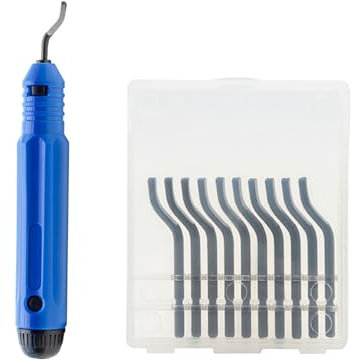 Montesy Deburring Tool Deburrer With Handle 360 Degree Rotatable Deburring Tool 3D Printer Burr Remover Tool Nb1100 Burr Handle Portable Deburring 360 Degree Rotating