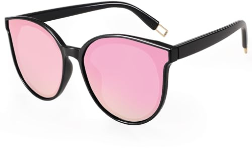 Dollger Polarized Oversized Sonnenbrille für Herren Damen Trendy Cateye Sonnenbrillen Designer Retro Damen Sonnenbrille mit UV-Schutz