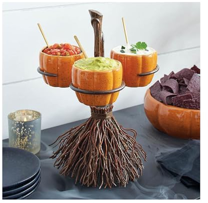 Générique 2024 Various Styles Halloween Pumpkin Snack Bowl Stand - Pumpkin/Square Plate/Round Plate Dessert Stands Fruit Plates, Halloween Creative Snack Basket Decorations