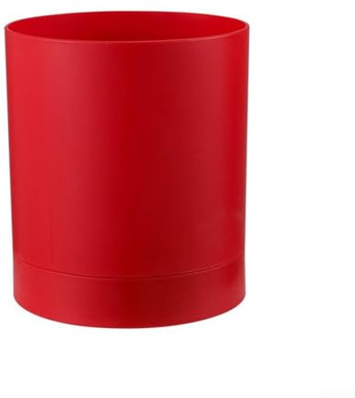 Smartly Designed Multi Compartmentalized Kitchen Utensil Holder with Stable Base for Everyday Use Efficiency (Red)