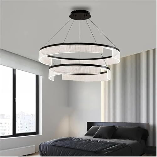 Iluminación Colgante , Lámpara De Araña Moderna Minimalismo Led Luces Colgantes Regulables Sala De Estar Luminarias Led Modernas Lámpara Suspendida Café Negro Lámpara De Acrílico De Aluminio Luz Colga