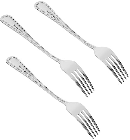 STOBAZA Lot De 3 Fourchettes à Dessert En Acier Inoxydable Petites Fourchettes à Fruits Et Gâteaux Réutilisables Et Faciles à Nettoyer Anniversaires Et Ensemble à Pâtisserie
