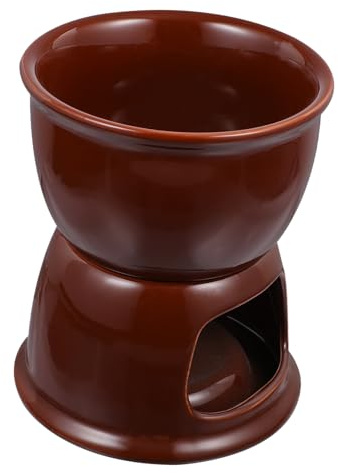 FUNOMOCYA Pot à Fondue Céramique Pour Fromage Et Chocolat Design Attrayant Résistant Aux Taches Facile à Nettoyer Pour Maison Soirées Fondue
