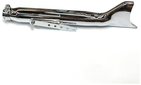 Motorrad-Endschalldämpfer Für Ural Für K750 M1 M72 R71 R12 Dnepr MT12 XL883 1200 24HP 32HP Motorteilkoffer Motorrad Retro Silber Fischschwanz Auspuffschalldämpfer(Type B right)