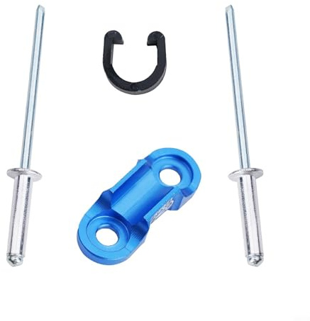 Oniissy Aluminum Alloy Cable Guide for Bike Brake Line Holder Clips For - Wire Adapter with Threaded Base, Compatible with Brake Lines up to 6.3mm Diameter, For Easy Install(Blue)