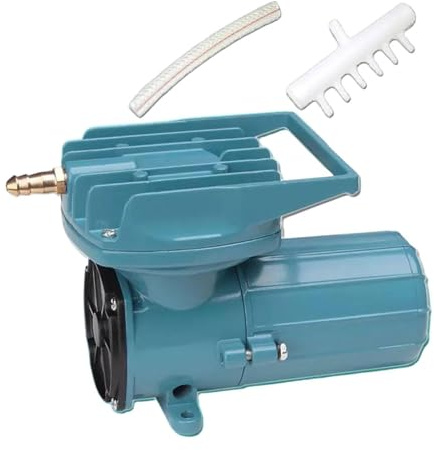 rongweiwang 12V Aquarium Luftpumpe, ölfrei geschmiert, mit Kupfer Luftdüse für optimale Leistung, 1x Aquarium Luftpumpe, 12V DC, 12 V 35 W, 185 x 95 x 118 mm