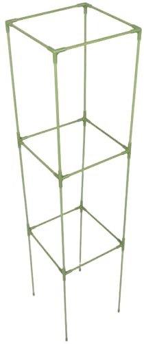 MOTHNUR Fiberglas Gartenstütze Quadratisch 27X123cm Tomaten Rankhilfe für Kletterpflanzen Leichtes Pflanzen Rankgitter für Gurken und Gemüse im Freien Garten und Gewächshausstütze