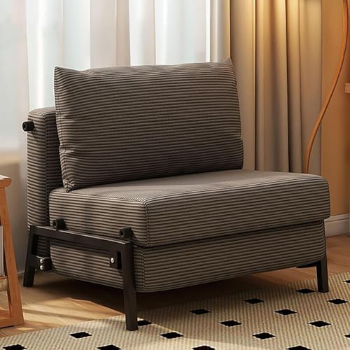 Konvertibel futon bäddsoffa, manchester sovsoffa med ryggstöd, högelastiskt skum, kolstålram för vardagsrum, lägenhet, lounge