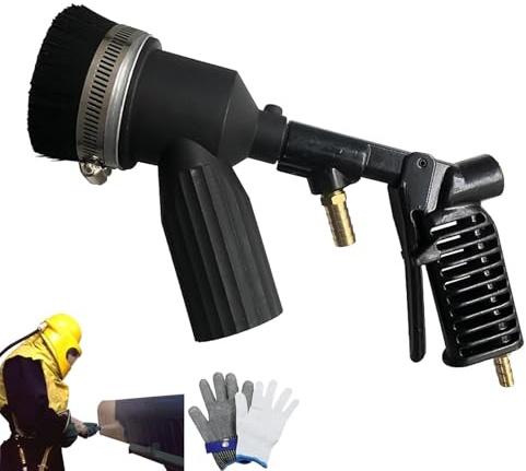 Sandblaster Gun Portable Vacuum, 28 Gallon Nozzle with Ceramic Nozzle, Air Sand Remover and Paint Stripper for Rust Cleaning, Commercial Use