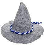 Schnooridoo 6 x Seppelhut Bayern mit Kordel in Blau/Weiß Oktoberfest Köstüm