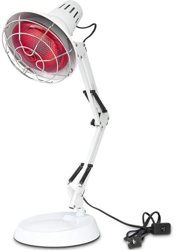 Serfory Infrared Lamp, 150W Near Infrared Light Therapy with Stand Sturdy, Adjustable Red Light Heat Lamp Intensity & Angle, Red Light Therapy Bulb for Body Neck Shoulder Joints Back Pain Relief