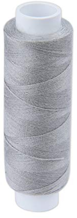 Starker Nähfaden aus Polyester für Profis von Pasmanta, Feinste Spulen, Universeller Mehrzweckgarn fürs Hand- und Maschinennähen, Rolle: 200 m, von Pasmanta seit 1953 (5846 - Grau)