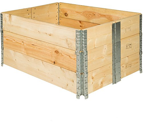 TecTake® Fioriera Pieghevole, Cassoni Impilabili, Orto Rialzato, Salvaspazio, 120 x 80 x 19 cm, Montaggio Rapido, Alta Stabilità - Numero Telaio 3