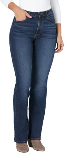 Wrangler Women's High Rise True Straight Fit Jean, Stockton, 16W x 32L