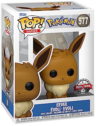 Funko Pop! Games: Pokemon - Eevee - Evoli - Vinyl-Sammelfigur - Geschenkidee - Offizielle Handelswaren - Spielzeug Für Kinder und Erwachsene - Video Games Fans - Modellfigur Für Sammler und Display