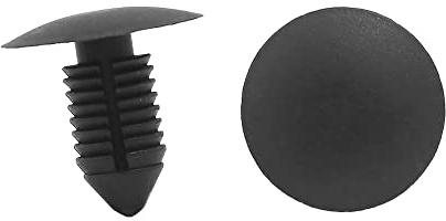 A ABSOPRO Remaches 11mm Guardabarros Parachoques Pulsadores Clips Plástico Negro (Juego de 100)