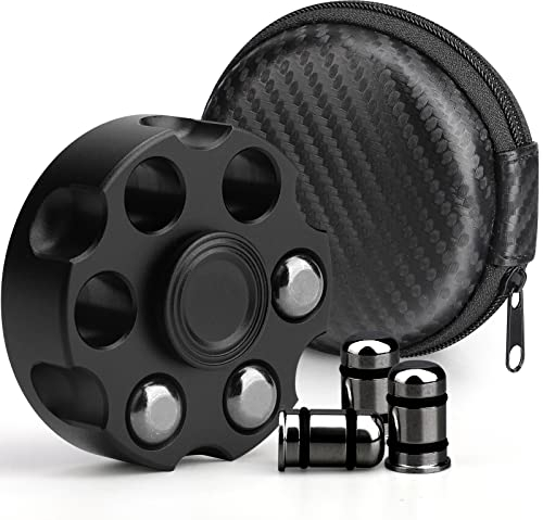 Fidget Spinner Spielzeug für Erwachsene Kinder, Coole Schwarze Legierung Hand Spinner, Stress Relief Fidget Würfel Spielzeug, Schreibtisch Spielzeug Geschenk Party Gunst