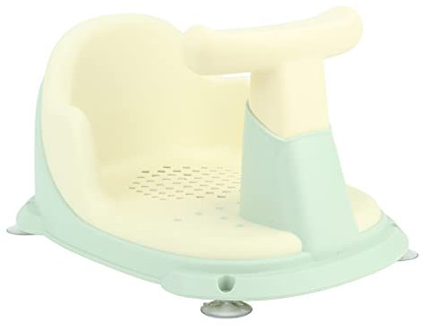 VGEBY Baby-Badesitz, Kleinkind-Badesitz für Babys, Badewannensitz, Sichere Saugnäpfe, Kunststoff-Badesitz für Kleinkinder (Grün)