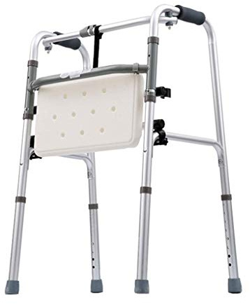Rollator,Praktisk hopfällbar rollator med sits Gångstativ för vuxna seniorer Walkers för inomhus utomhus mobilitetshjälp Kompakt lätt justerbar