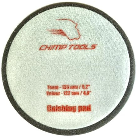 CHIMP TOOLS Finish Polier Pad Antihologramm Polierschwamm 125mm Klettverschluß | weiches Polierpad