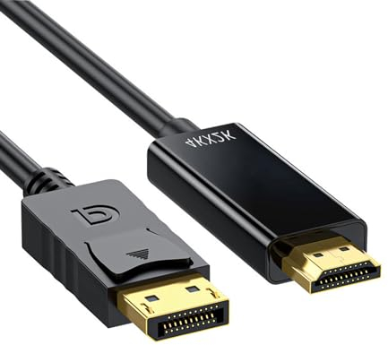 VIEVRE 4K DisplayPort zu HDMI Kabel 3M - Unidirektionales DP Kabel für Monitor, Projektor, Laptop