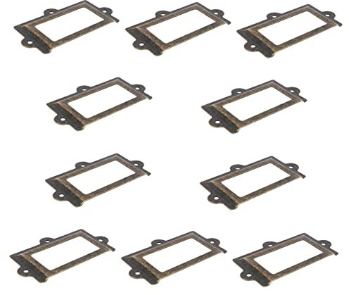 iplusmile 10stücke Halter Für Metallrahmen Etikettenhalter Für Schränke Langlebige Und Glatte Oberfläche Einfache Montage Für Etikettenkarten