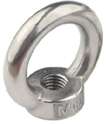 1/2/5 Stück M3 M4 M5 M6 M8 M10 M12 Augenschraube Augenmutter 304 Edelstahl Marine Hebeösenschrauben Ringschlaufe Loch Kabel Seil Augenschraube Mutter(Eye nut,M4 (5Pcs))
