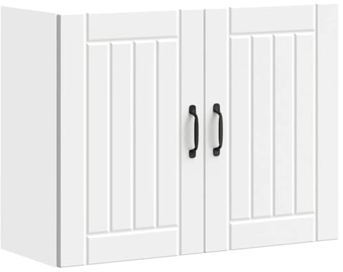 Myheimly Küchenschrank Küchenzeile,Küchenmöbel Einbauküche Schrank,Holzwerkstoff Schrank,Weiß,wall Cabinet,80 x 31 x 60 cm