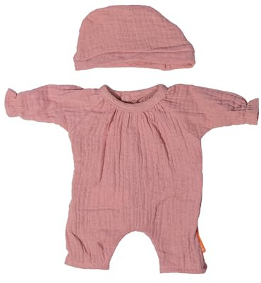 Miniland - Vestiti per Bambola da 32 cm, Accessorio di Abbigliamento per Bambole, Pigiama con Cappello (Rosa)