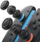 JSAUX Manopole per pollice per Switch 2 Controller, tappi per manopole per interruttori, copertura per pulsante Joycon, design ergonomico, compatibilità e durata - Nero, 3 paia (6 pezzi)