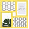 KNOR Cornice portafoto collage per collage fotografico, 10 x 15 cm, 13 x 18 cm (giallo, 4 foto 10 x 15 cm)
