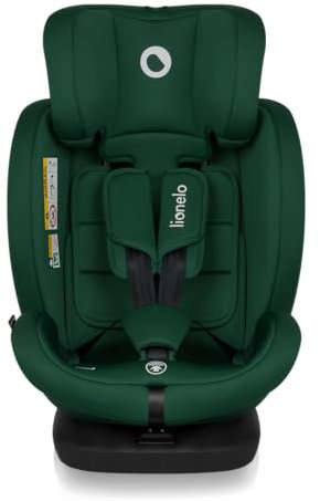 LIONELO Bastiaan i-Size Kindersitz ab Geburt 0-36 kg Isofix Top Tether 360 Grad drehbar Rückwärts Vorwärts Seitenschutz 5-Punkt-Sicherheitsgurte Dri-Seat (Grünwald)