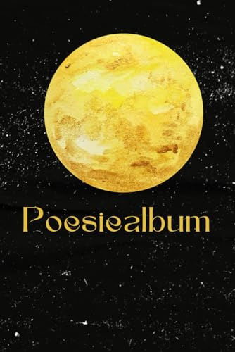 Poesiealbum mit Mond-Design viel Platz für Gedichte, Lebensweisheiten sowie Sprüche: Eine schöne Erinnerung