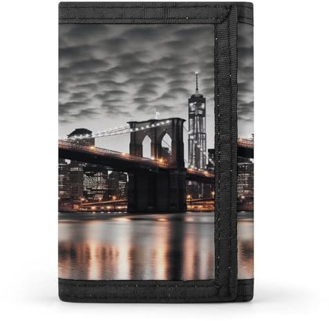 Brooklyn Bridge Portefeuille décontracté avec porte-cartes de crédit pour homme et femme