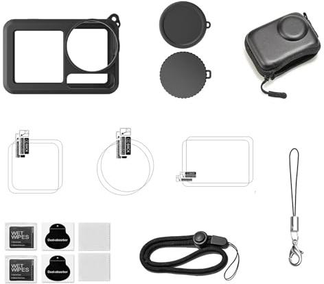 Protective Case For Action 5pro Outdoor Cameras Lens Covers With Shock Absorbing Silicone Cover Set Protective Cover For Outdoor Sports Camera