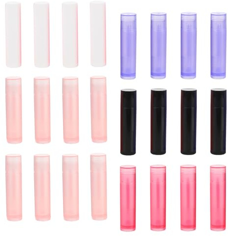 50 Leere Pp Lippenbalsam Tuben für Selbstgemacht und Probenfüllung | Leichtes Säulenformat, 50 Stück, Kunststoffröhrchen für Selbstgemachte Lippenstifte