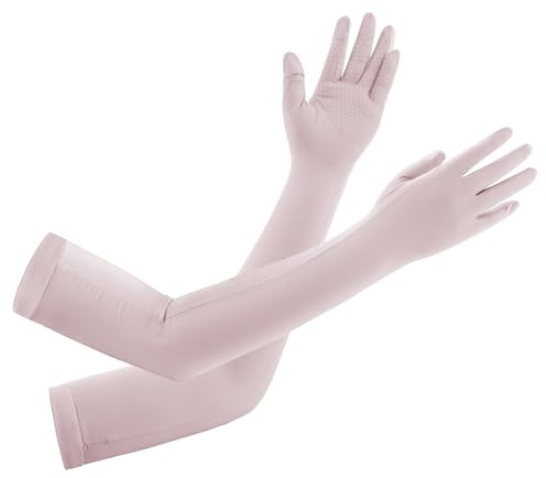 Andiker Sun Protection Long Sleeve Gloves Women, Breathable Non-slip Touch Screen Riding Gloves for Women Summer Outdoor Sports