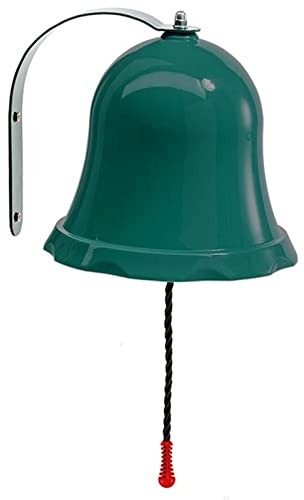 Generisch Schiffsglocke für Spielturm & Spielhaus Petrol/Türkis – Kinder Glocke mit Metallklang – wetterfestes Spielturm Zubehör aus Polypropylen – inkl. Halterung & Schrauben – Ø 20 cm